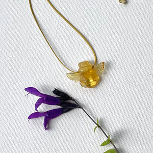 Amber Bee Necklace