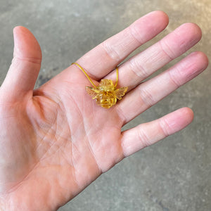 Amber Bee Necklace