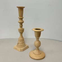 Load image into Gallery viewer, Wood Candlestick Duo ~ * SALE ! *
