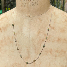 Load image into Gallery viewer, Floating Green Stone Necklaces
