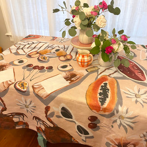 Peach Party Tablecloth