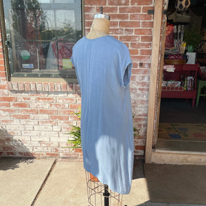 Foggy Blue Embroidered Dress ~ * SALE ! *