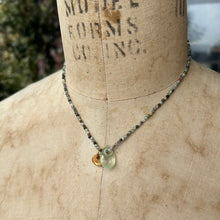 Load image into Gallery viewer, Prehnite Teardrop Necklace
